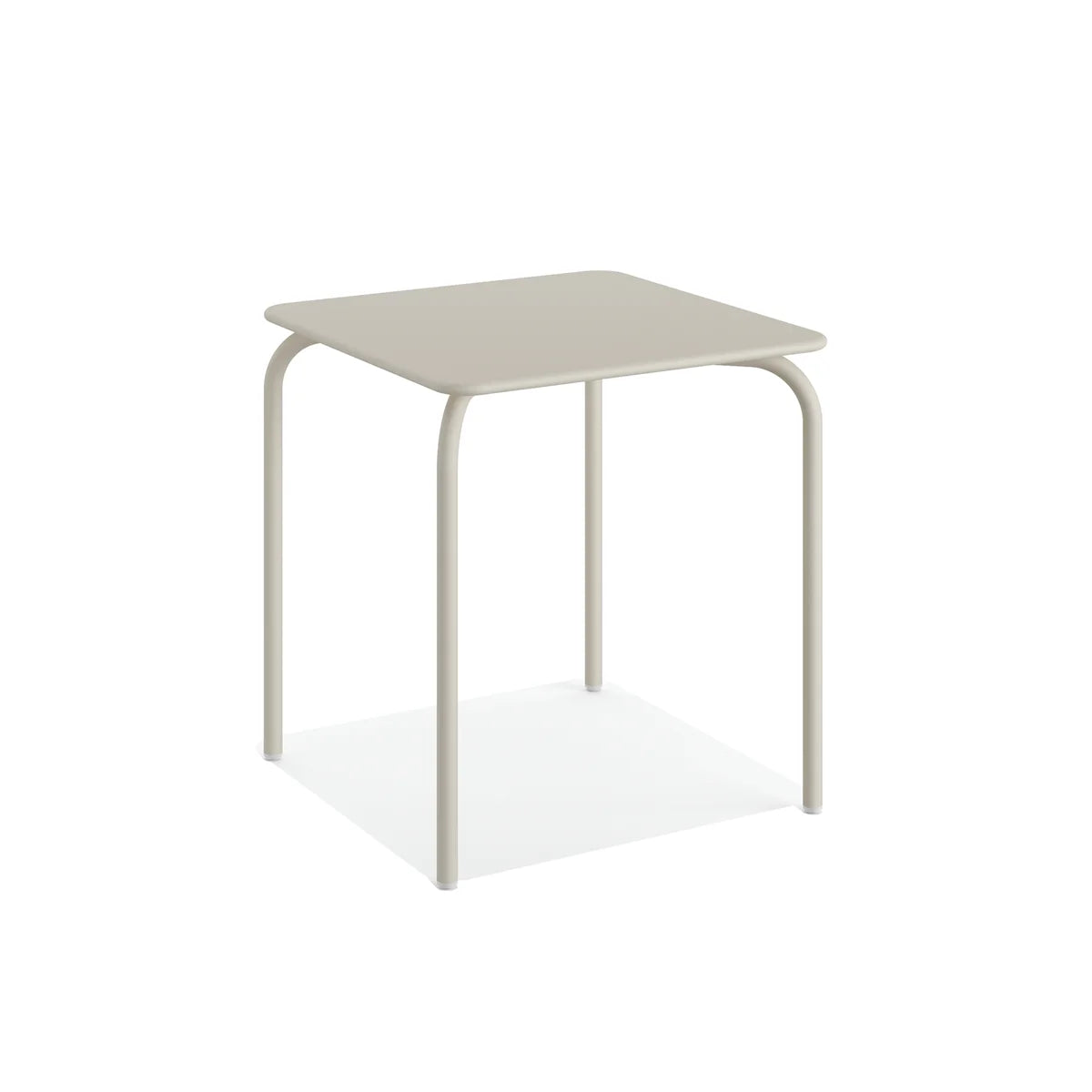 Feros Table de terrasse carrée Olly – beige
