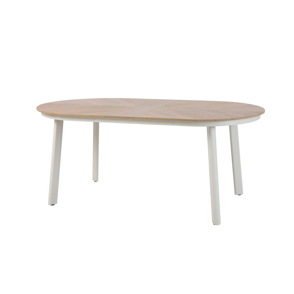 barths Table de jardin à manger Polly – Beige-Bois