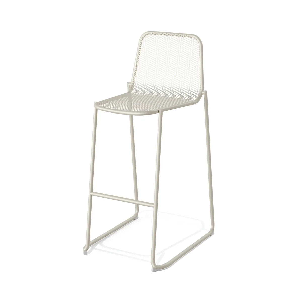 Feros Mase Barhocker Metall stapelbar – Beige