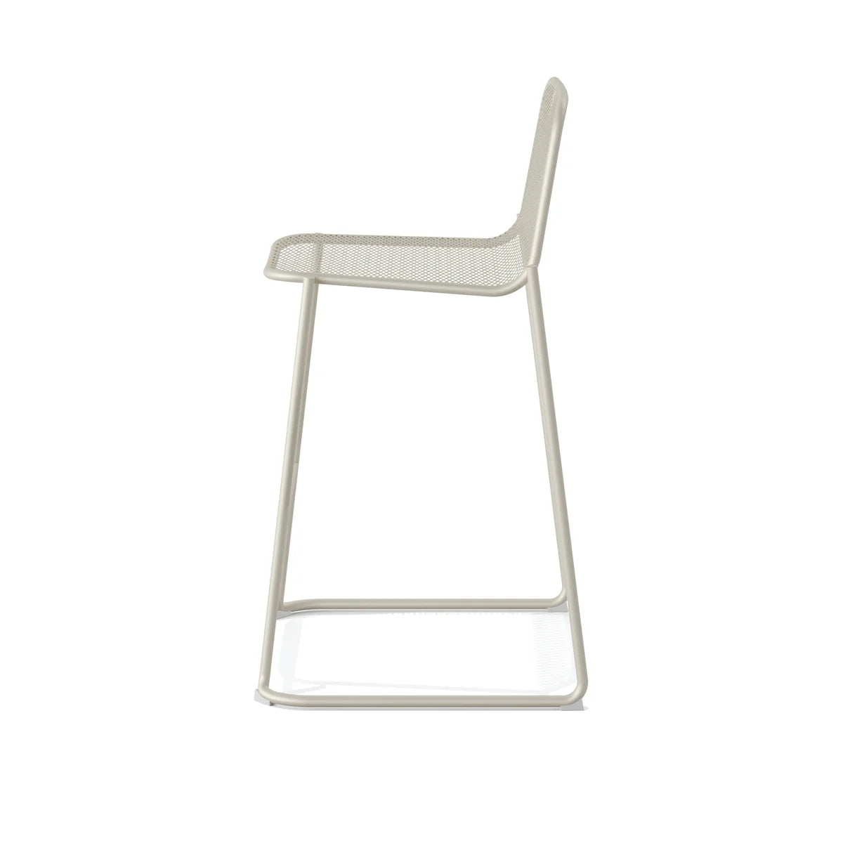 Feros Mase Barhocker Metall stapelbar – Beige