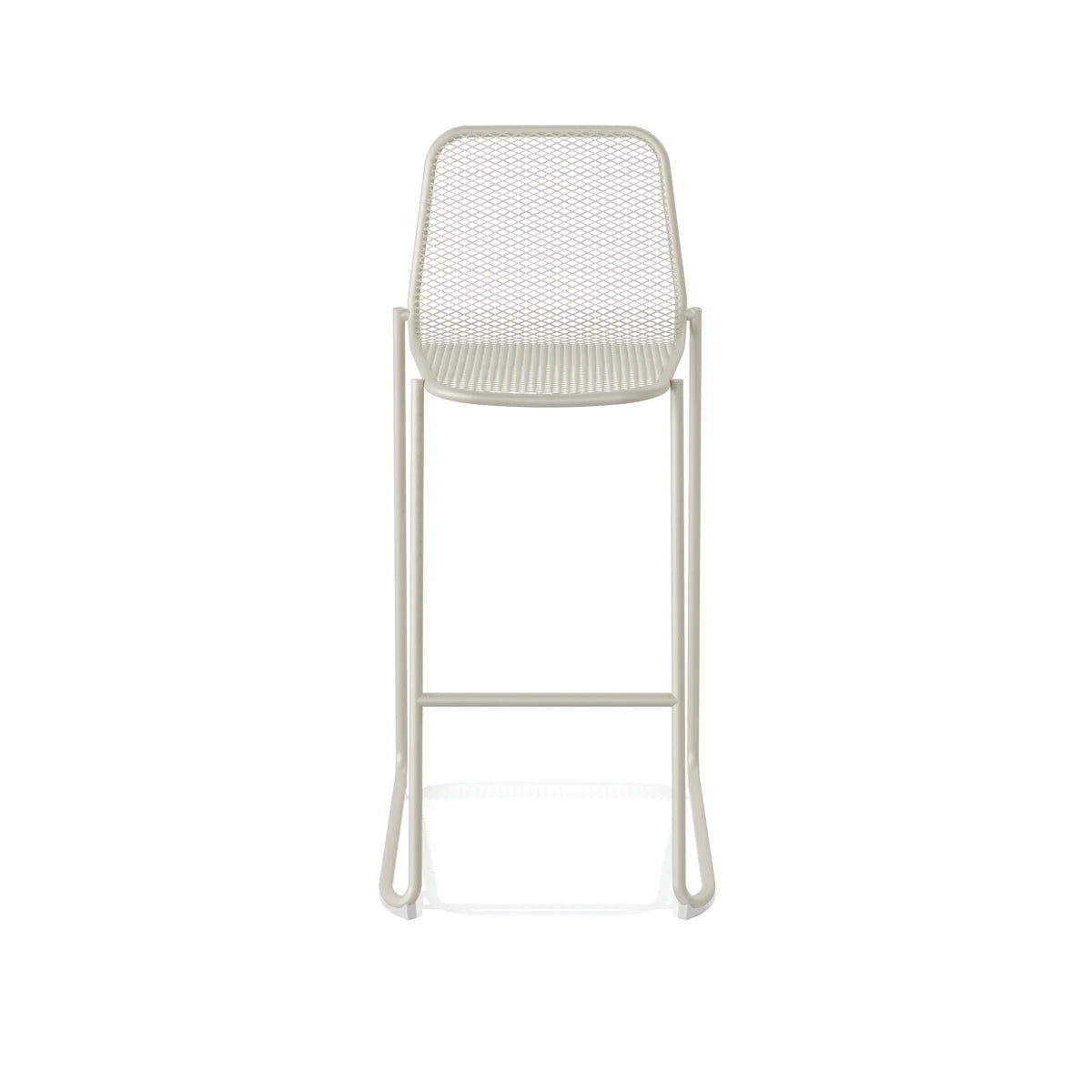 Feros Mase Barhocker Metall stapelbar – Beige