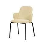 Chaise empilable Feros Paddy avec revêtement – beige