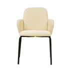 Chaise empilable Feros Paddy avec revêtement – beige