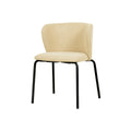 Feros Break Stapelstuhl mit Bezug – Beige