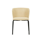 Feros Break Stapelstuhl mit Bezug – Beige