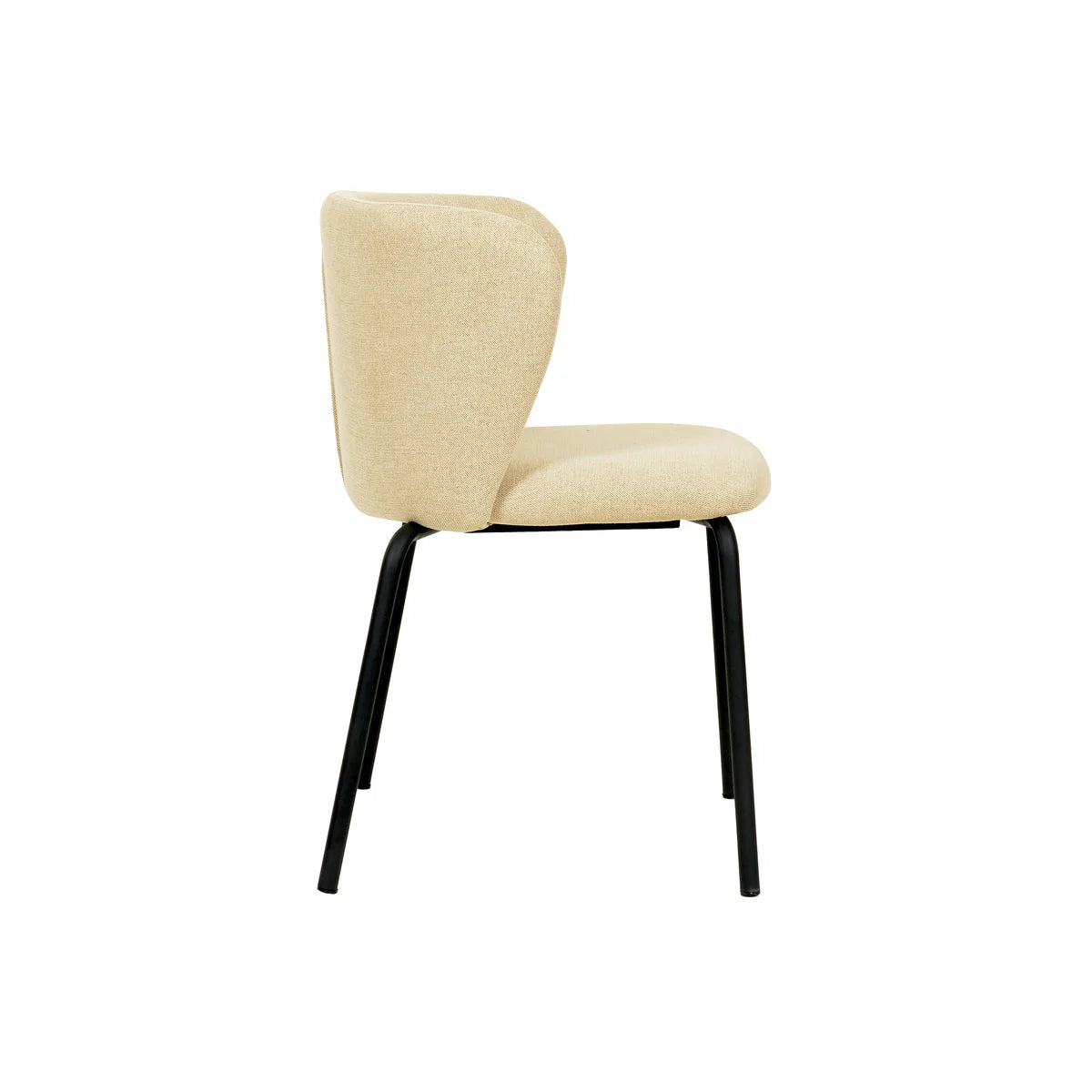 Feros Break Stapelstuhl mit Bezug – Beige
