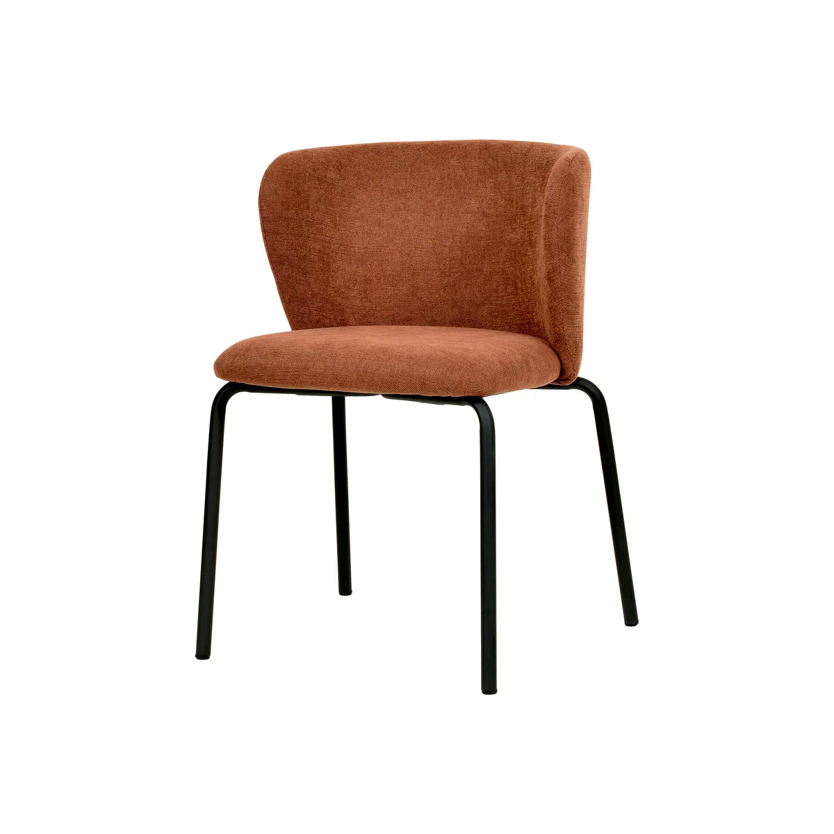 Chaise empilable Feros Break avec revêtement – Marron-Rouge