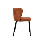 Chaise empilable Feros Break avec revêtement – Marron-Rouge