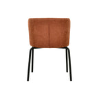 Chaise empilable Feros Break avec revêtement – Marron-Rouge
