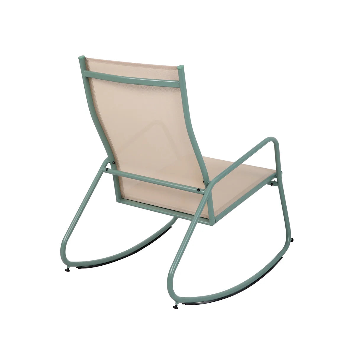 barths Brody Garten-Schaukelstuhl – Grün-Beige