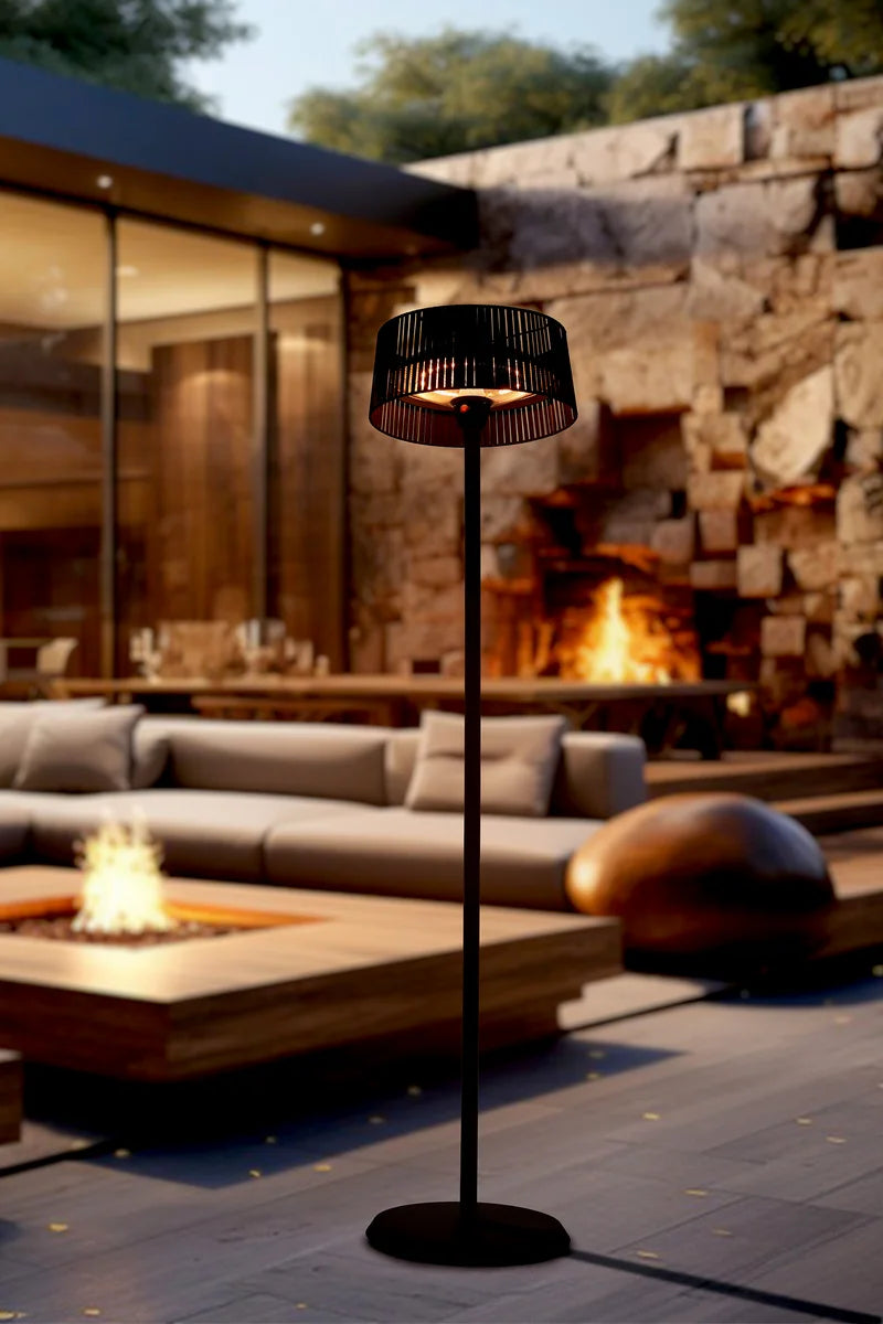 barths Zen Heater Terrassenheizer freistehend 1500 W – Schwarz