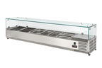 Kühlaufsatz ECO 5x GN 1/3 + 1x GN 1/2 mit Glasaufsatz