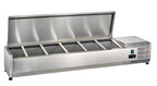 Vitrine réfrigérée de comptoir ECO 6 x GN 1/4 en inox