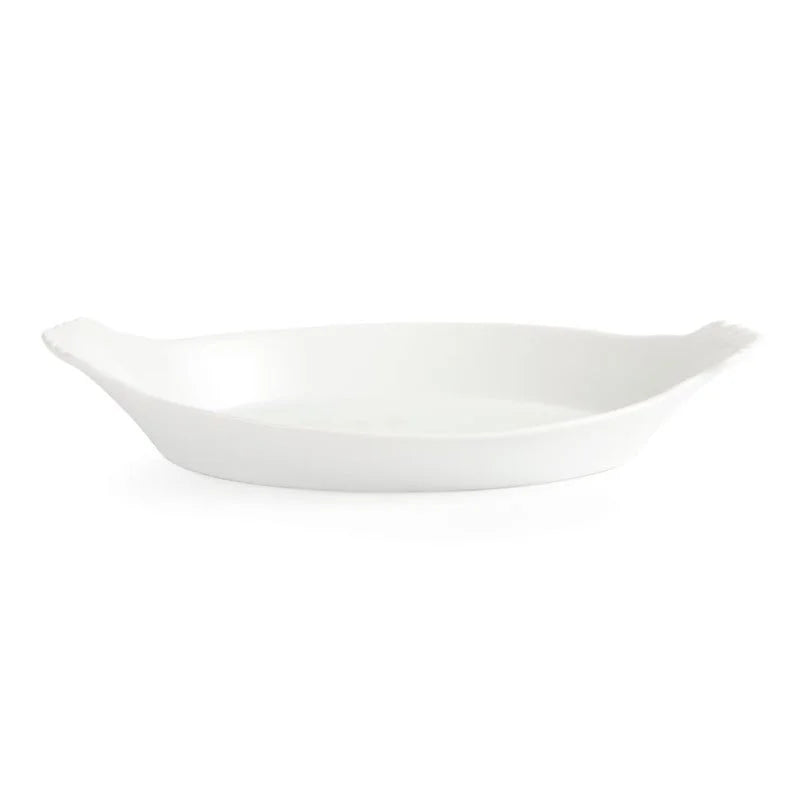 Olympia Whiteware plats à gratin ovales blancs 320 x 177 mm - 6 pcs