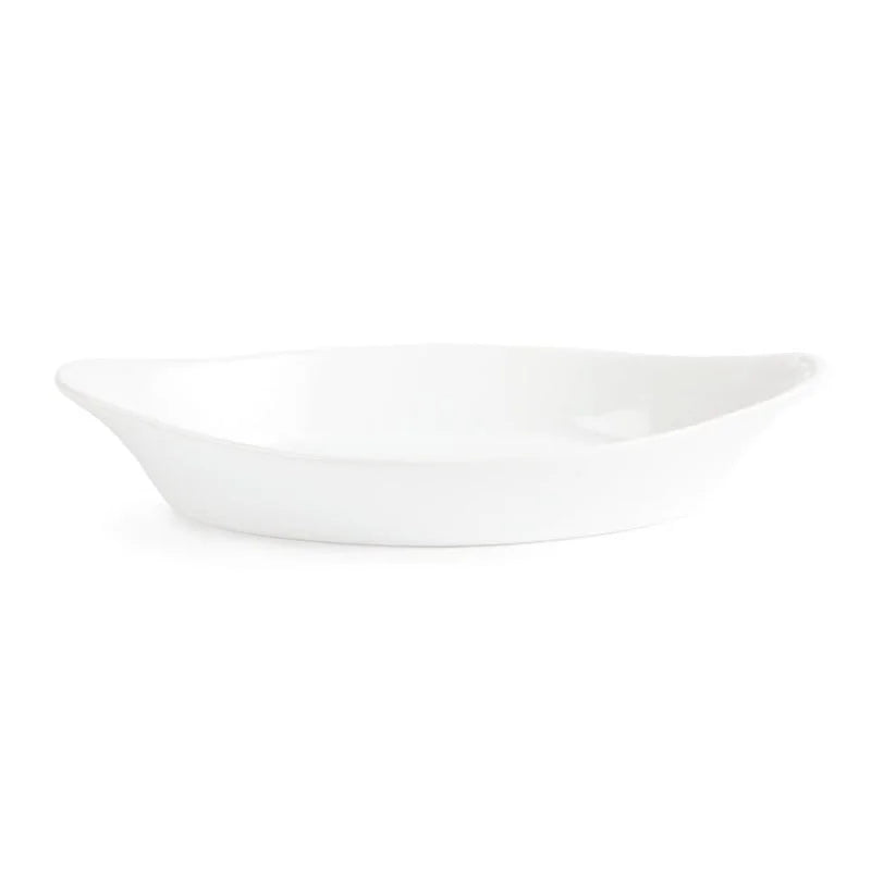 Olympia Whiteware plats à gratin ovales blancs 253 x 140 mm - 6 pcs