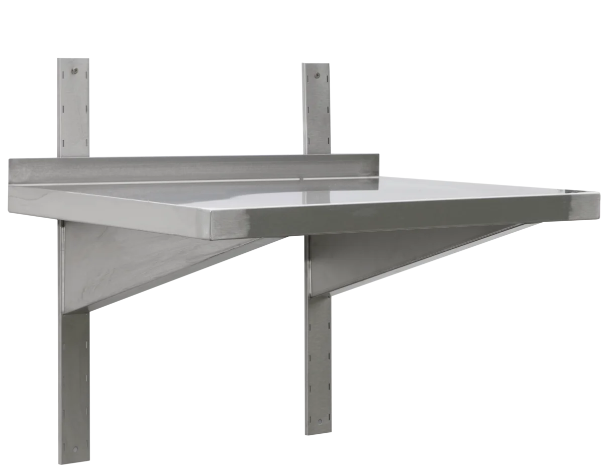 Edelstahl Wandbord Profi 1200 x 400 x 40 mm