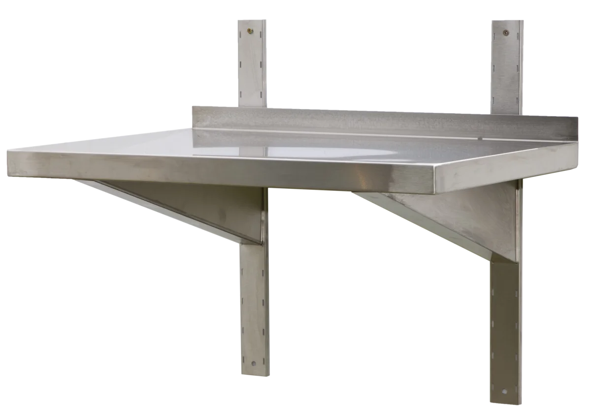 Edelstahl Wandbord Profi 1200 x 400 x 40 mm