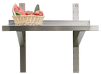 Edelstahl Wandbord Profi 1600 x 400 x 40 mm