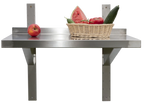 Edelstahl Wandbord  Profi 2000 x 400 x 40 mm