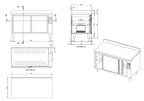 Wärmeschrank ECO 20x6 mit Schiebetüren und Aufkantung