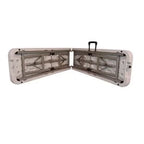 Banc pliant Bolero 183 cm gris