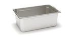 Bac GN en inox Rieber GN 1/3 avec poignées rabattables - 100 mm, capacité : 3,3 litres, mod. 13 100 F - Déstockage (DC)