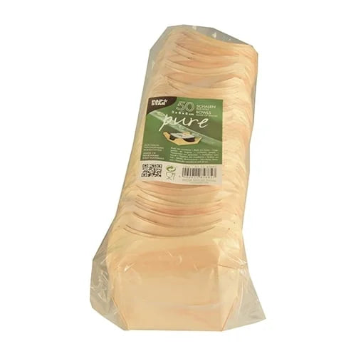 Papstar  Pure  Fingerfood-Schale - L; eckig; Holz - 50 Stk