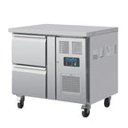 Table réfrigérée GN Polar Série U avec 2 tiroirs 124L