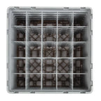 Cambro Panier lave-verres beige à 25 compartiments hauteur max. des verres 25,7 cm