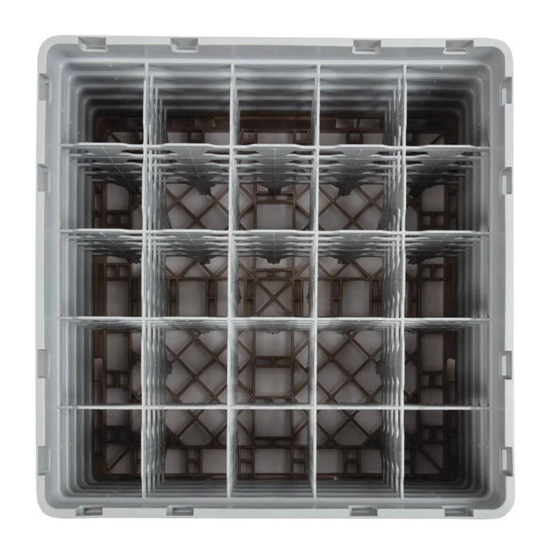 Cambro Panier lave-verres beige à 25 compartiments hauteur max. des verres 25,7 cm