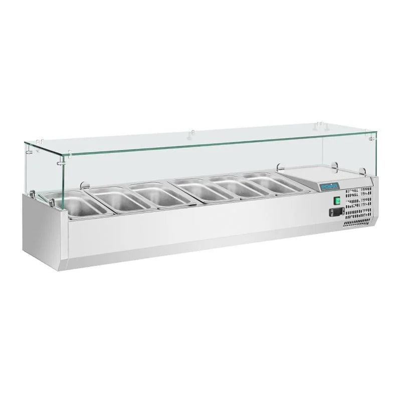 Polar Série G Vitrine réfrigérée à poser pour 5 x GN1/3 et 1 x GN1/2
