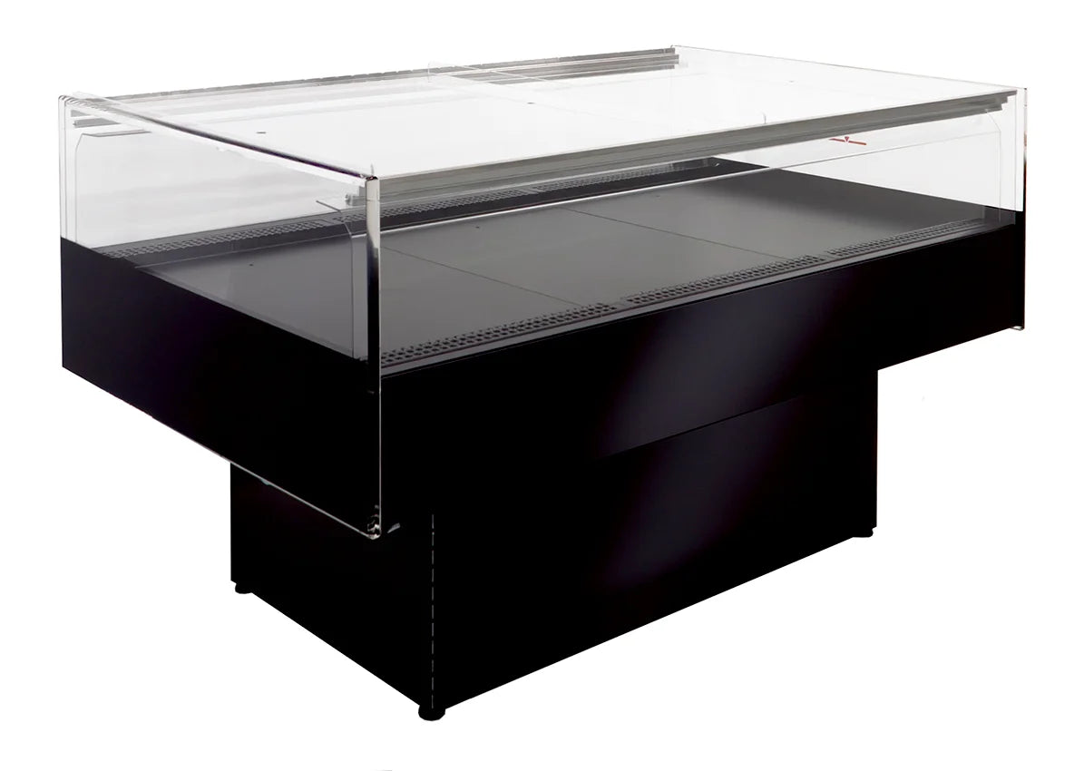 Îlot réfrigéré d’impulsion COOL-LINE FLATEY 1500 avec vitres coulissantes en plexiglas