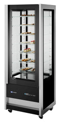 ISA Panorama-Kühlvitrine CRISTAL TOWER 750 RV TN BLACK