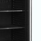 Nordcap Armoire réfrigérée professionnelle à porte vitrée KU 385 G II NOIR