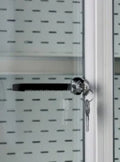 Nordcap Schloss (1 Stk.), für frontseitige Thermoglas-Schiebetüren für Serie ALASKA und ALASKA SLIM, jeweils 1x pro Türpaar