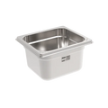 Rieber Bac GN en inox GN 1/6 - 100 mm, contenu : 1,4 litres, Mod. 16 100