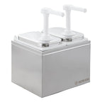 Distributeur de sauces - 2 x 2 litres - Pompe doseuse PP