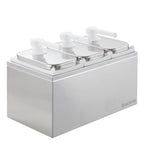 Saucenspender - 3 x 2 Liter - Dosierpumpe PP