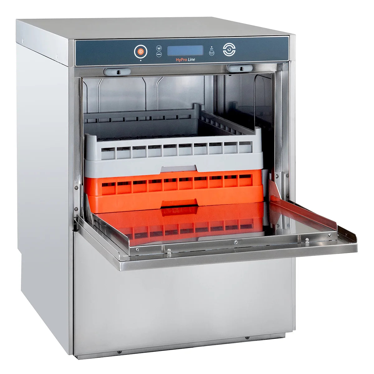 Lave-vaisselle HYPRO Digital 50 SLE panier 50x50 cm, avec doseur de détergent & de produit de rinçage, avec pompe de vidange & adoucisseur, pompe de surpression, Fabriqué en Europe, 230 V