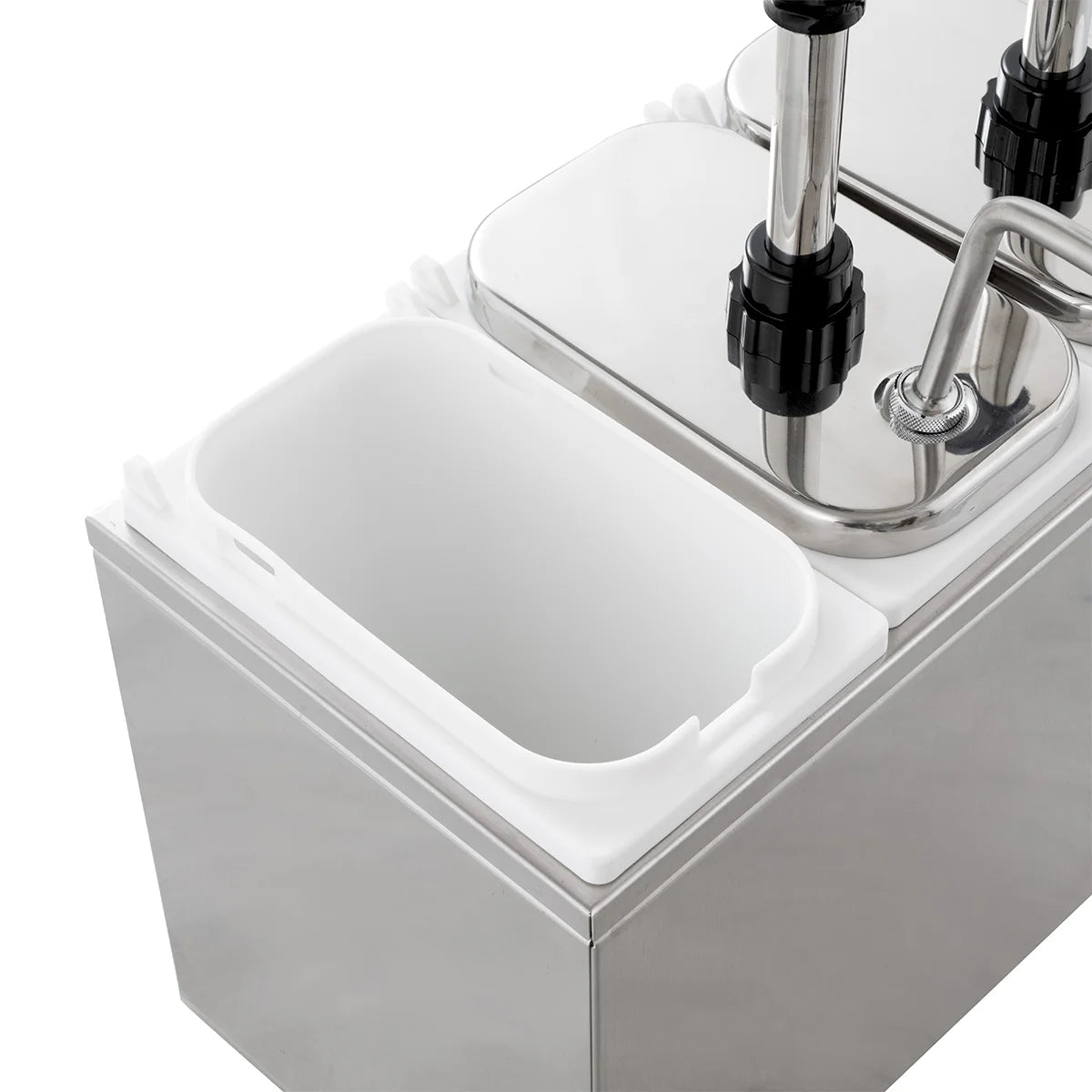 Distributeur de sauces - 3 x 3 litres - Pompe doseuse en acier inoxydable