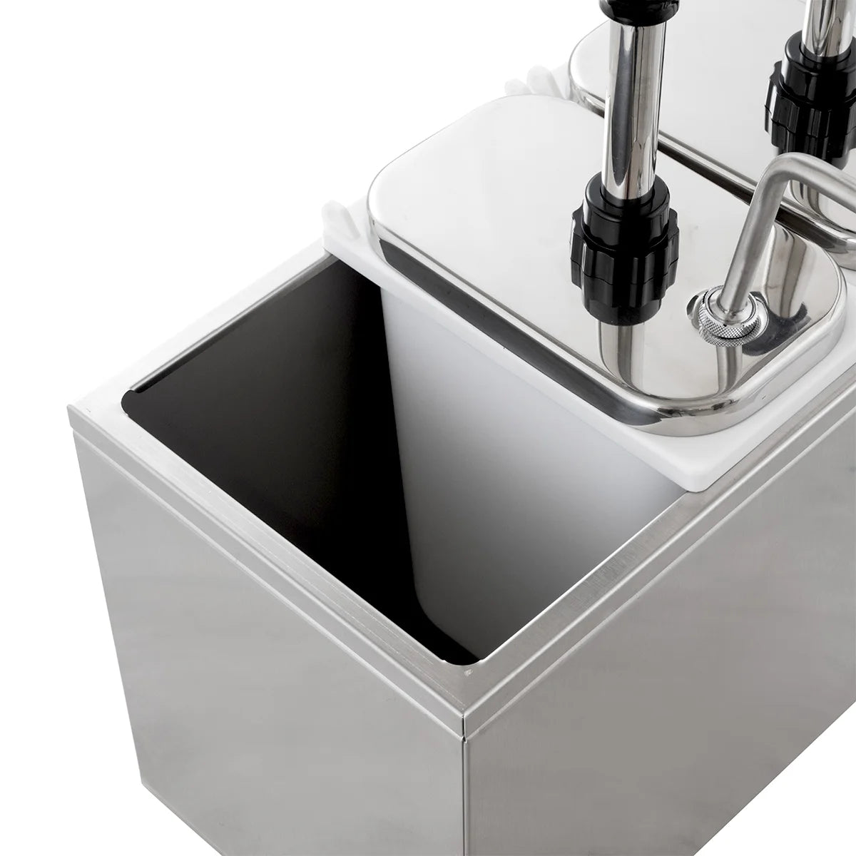 Distributeur de sauces - 3 x 3 litres - Pompe doseuse en acier inoxydable