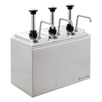 Distributeur de sauces - 3 x 3 litres - Pompe doseuse en acier inoxydable