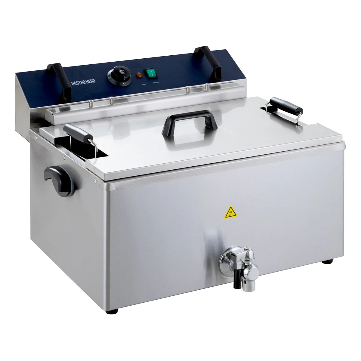 Friteuse électrique à pâtisseries - 20,4 litres - 5 kW - avec robinet de vidange