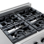 Cuisinière à gaz ECO avec soubassement ouvert - 28,8 kW - 4 brûleurs