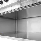 Cuisinière à gaz ECO avec soubassement ouvert - 28,8 kW - 4 brûleurs