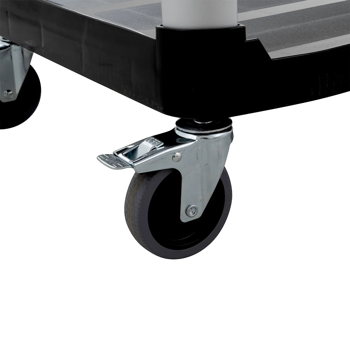 Servierwagen Polypropylen Groß mit Rollen, 3 Ebenen, 102 x 50 x 96 cm