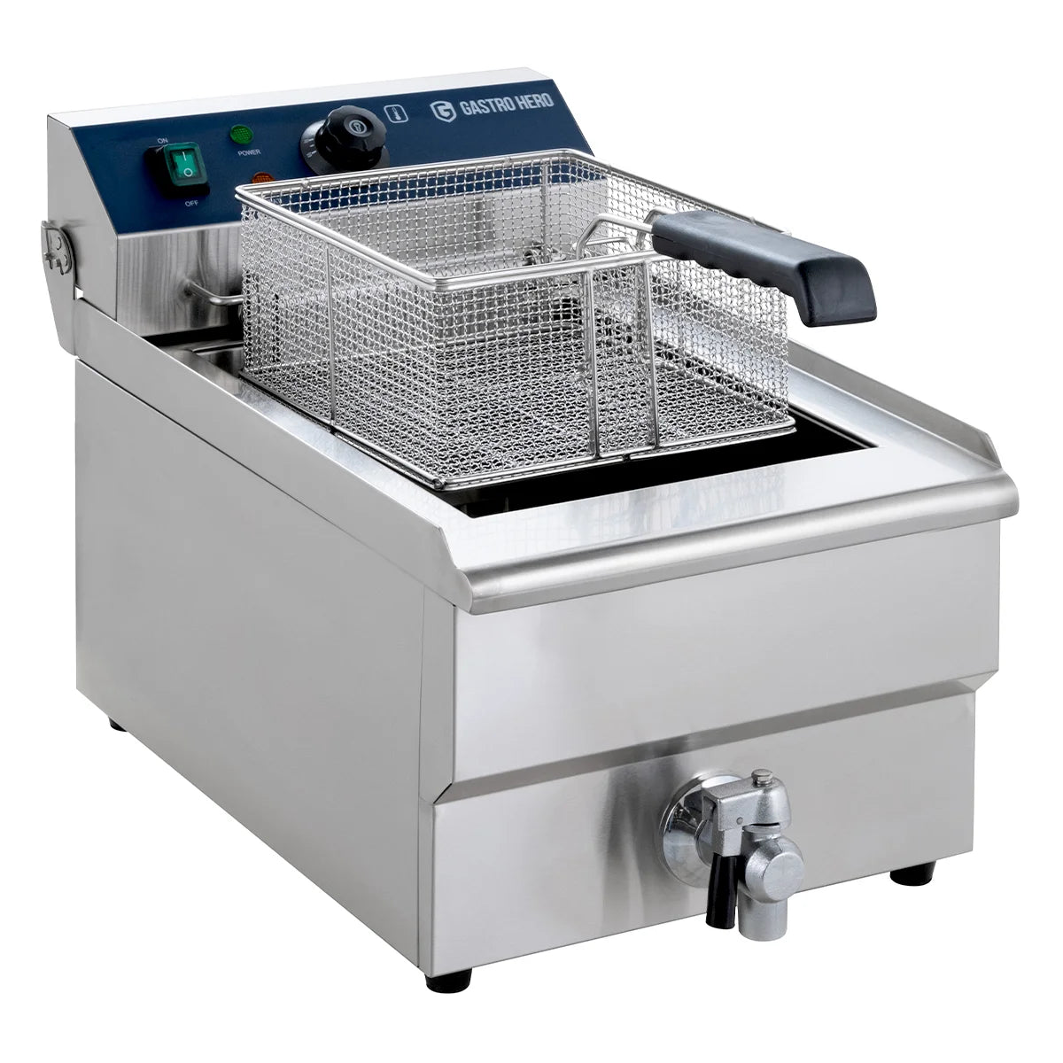 Elektro-Fritteuse ECO 13 Liter mit Ablasshahn,  5000 W, 400 V