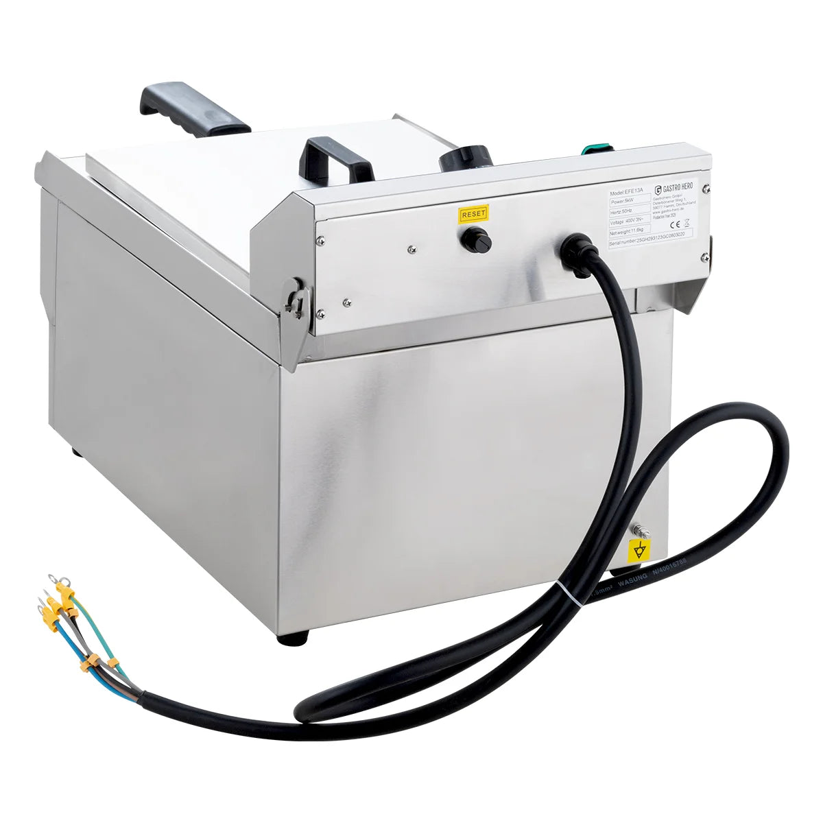 Elektro-Fritteuse ECO 13 Liter mit Ablasshahn,  5000 W, 400 V