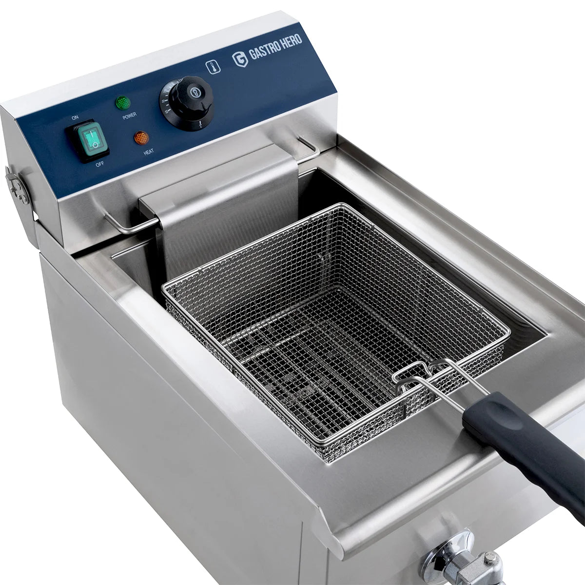 Elektro-Fritteuse ECO 13 Liter mit Ablasshahn,  5000 W, 400 V