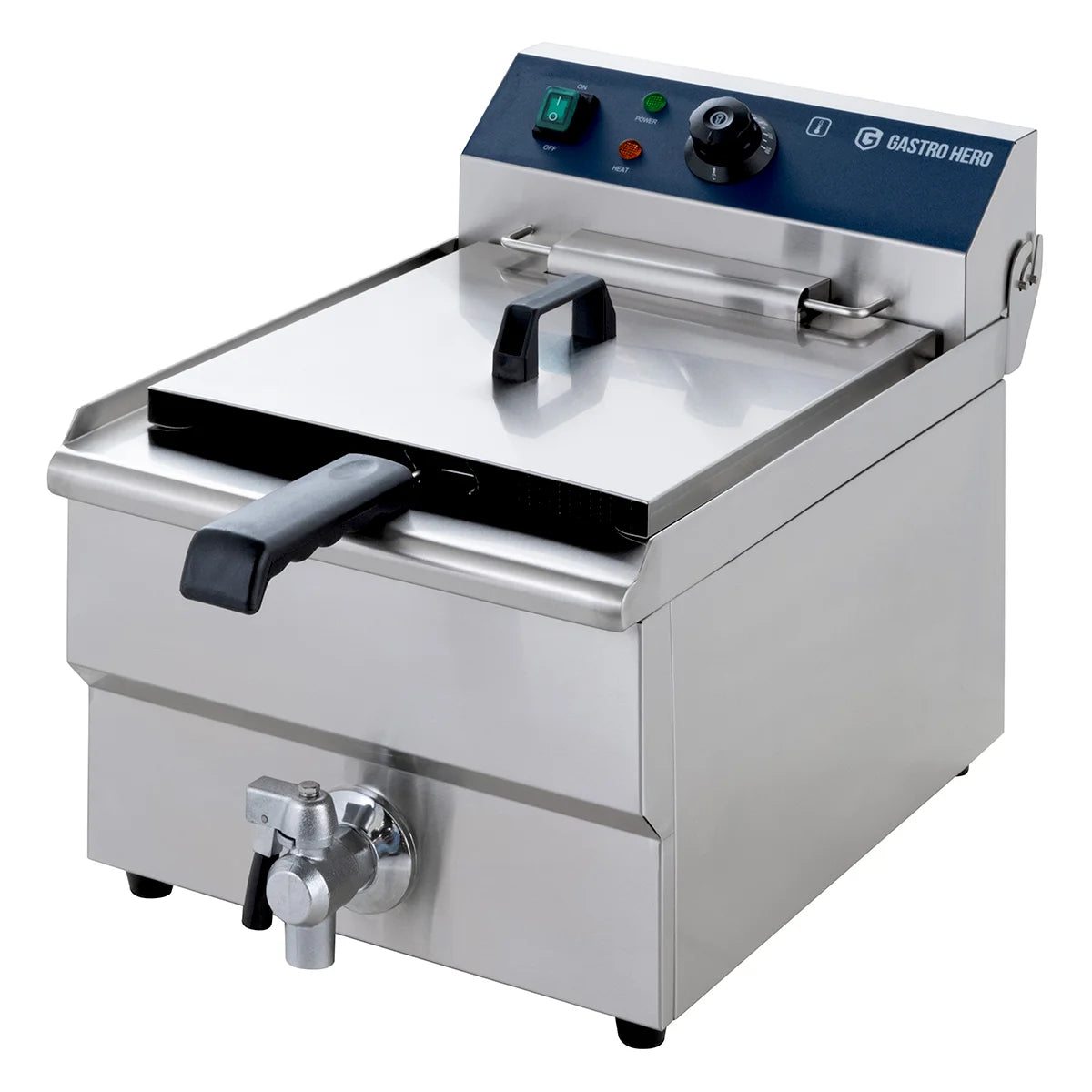 Elektro-Fritteuse ECO 13 Liter mit Ablasshahn,  5000 W, 400 V